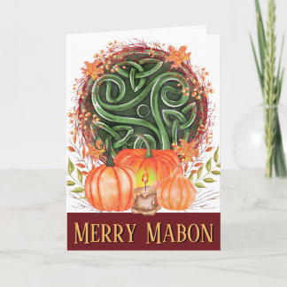 Carte Affaire Pumkins Merry Mabon