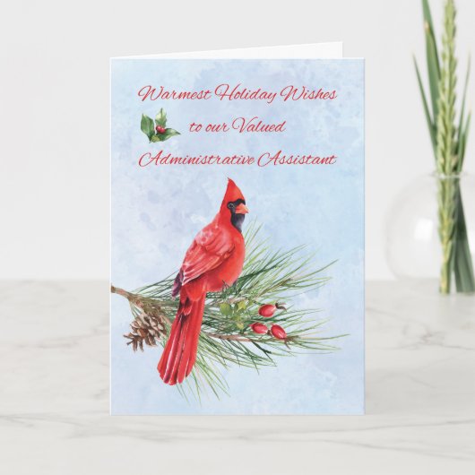 Carte Affaires d'appréciation de l'assistant administrat (Devant)