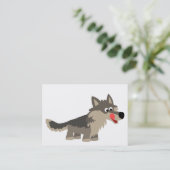 Carte affamée du loup ACEO/Business de bande (Debout devant)