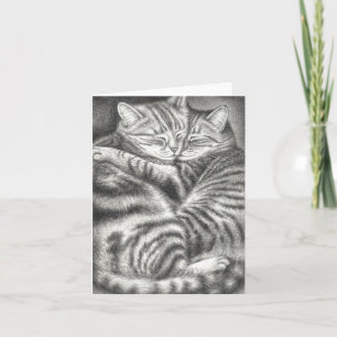 CARTE AFFECTION DE CAT TIGRÉ