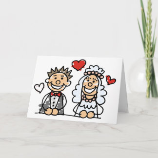 Carte affectueuse de couples de mariage (2)