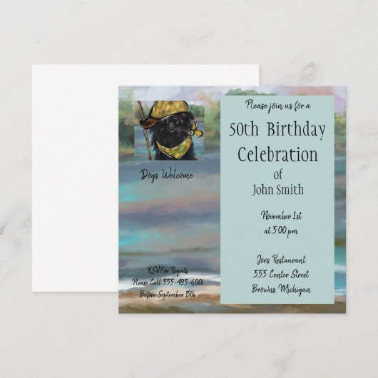 Carte Affenpinscher (Devant / Derrière)