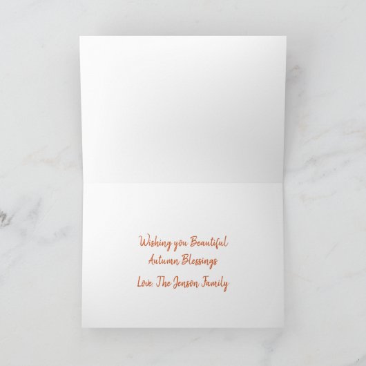 Carte Affichage de corne d'abondance pour un joyeux Than (Intérieur)