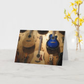 Carte affichage de guitare (Fleur jaune)