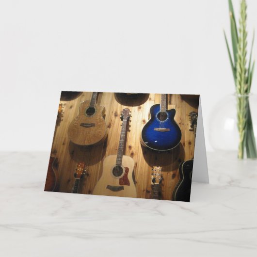 Carte affichage de guitare (Devant)