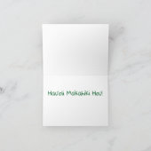 Carte Affichage de Noël hawaïen (Intérieur)