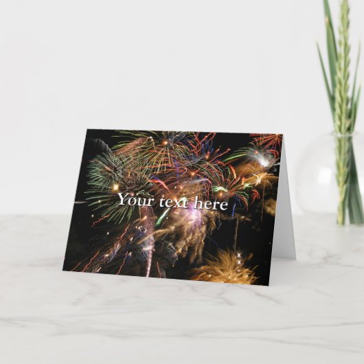 Carte Affichage Fireworks (Devant)