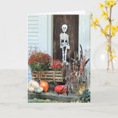 Carte Affichage Halloween (Fleur jaune)