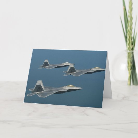 Carte Affiche d'avions de F-22A Raptor (Devant)