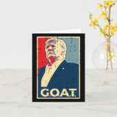 Carte Affiche de chèvre Trump 2024 (Fleur jaune)