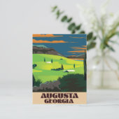Carte Affiche de golf d'Augusta Géorgie (Debout devant)