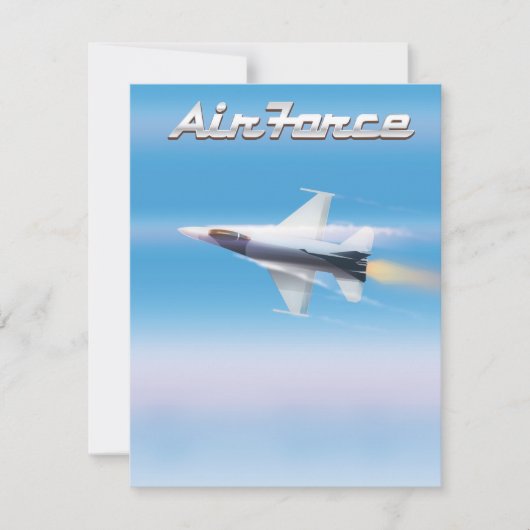 Carte Affiche de jet de l'armée de l'air (Devant)