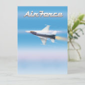 Carte Affiche de jet de l'armée de l'air (Debout devant)