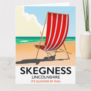 Carte Affiche de la plage de Skegness Lincolnshire