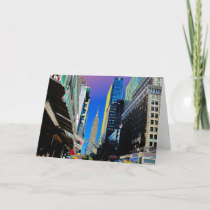 Carte Affiche de l'Empire State Building depuis la 42e r