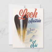 Carte Affiche de ski Lech Austria (Dos)