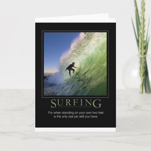 Carte Affiche de Surfing_Demotivational (Devant)