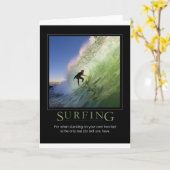 Carte Affiche de Surfing_Demotivational (Fleur jaune)