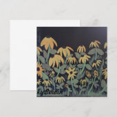 Carte affiche de susans aux yeux noirs (Devant / Derrière)
