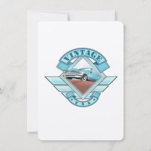 Carte Affiche de vol de style vintage 50's Voir l'Amériq