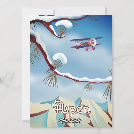 Carte Affiche de voyage Aspen Colorado (Devant)