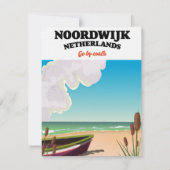 Carte Affiche de voyage de Noordwijk Pays-Bas (Dos)