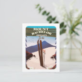 Carte Affiche de voyage de ski Mount Bachelor Oregon (Debout devant)