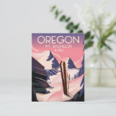 Carte Affiche de voyage de ski Mt.Bachelor Oregon (Debout devant)