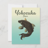 Carte Affiche de voyage de Yokosuka Japon (Devant)
