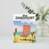 Carte Affiche de voyage de Zandvoort Pays-Bas (Debout devant)