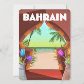 Carte Affiche de voyage du palais de Bahreïn (Dos)