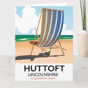 Carte Affiche de voyage en bord de mer de Huttoft.