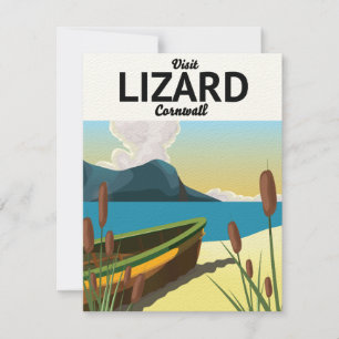 Carte Affiche de voyage en bord de mer de Lizard