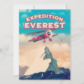 Carte Affiche de voyage Expédition Everest (Dos)