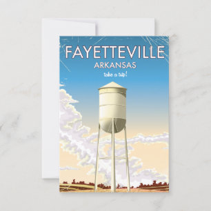 Carte Affiche de voyage Fayetteville Arkansas