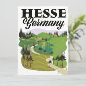 Carte Affiche de voyage Hesse Allemagne (Debout devant)