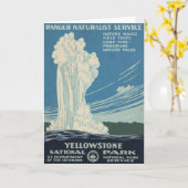 Carte Affiche De Voyage Pour Le Parc National De Yellows (Fleur jaune)