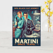 Carte Affiche de voyage spatial Martini SP5 : Agence Bla (Fleur jaune)