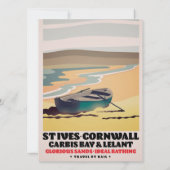 Carte Affiche de voyage St Ives Cornwall (Dos)