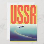 Carte Affiche de voyage URSS soviétique (Dos)