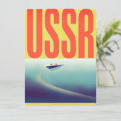 Carte Affiche de voyage URSS soviétique (Debout devant)