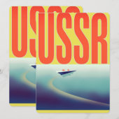 Carte Affiche de voyage URSS soviétique (Devant / Derrière)