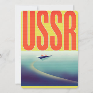 Carte Affiche de voyage URSS soviétique