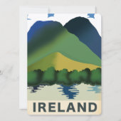 Carte Affiche de voyage vintage Irlande (Devant)