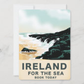 Carte Affiche de voyage vintage Irlande (Dos)