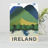 Carte Affiche de voyage vintage Irlande (Debout devant)