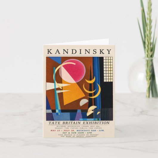 Carte Affiche d'exposition Kandinsky | Géométrique abstr (Devant)