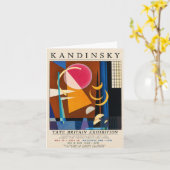 Carte Affiche d'exposition Kandinsky | Géométrique abstr (Fleur jaune)