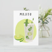 Carte Affiche Mojito petit format (Debout devant)