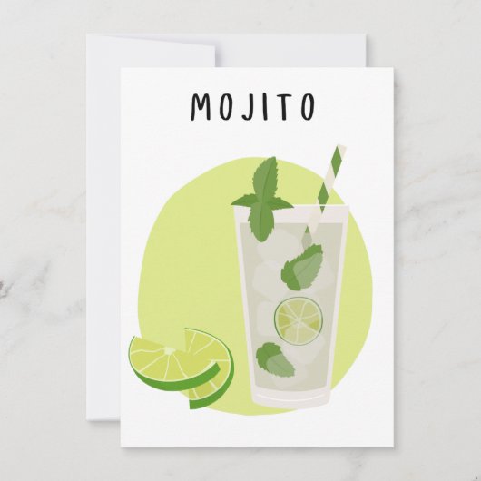 Carte Affiche Mojito petit format (Devant)